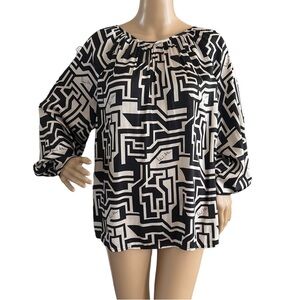 Richard Allen x H&M Geometric Blouse